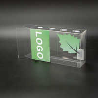Boîte d'emballage carrée transparente en PVC personnalisée pour cadeaux, bonbons à la menthe, impression sur boîte d'emballage
