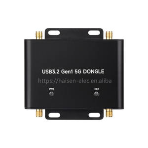5G DONGLE拡張ボード、USB 3.2ポート、アルミ合金ケース、クアッドアンテナ、オンボードM.2キーBインターフェイス、5Gモジュールのオプション - Product Image 1
