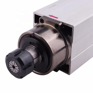 HQN refrigeración por aire 3.5KW husillo ER20/25 brida cuadrado <span class=keywords><strong>CNC</strong></span> enrutador grabado en madera <span class=keywords><strong>torno</strong></span> MDF Motor de nueva condición para molienda - Product Image 3