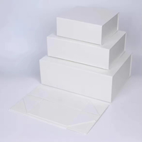 Boîte pliante en papier rigide de luxe de couleur personnalisée avec couvercle à fermeture magnétique Boîte cadeau magnétique en carton pliable