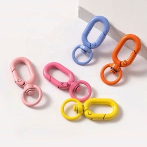 <b>Custom</b> Colorful Lobster Claw Clasps Swivel Lanyards <b>Key</b> <b>Rings</b> for DIY Bag Jewelry & Personalized Gifts - Product Image 2