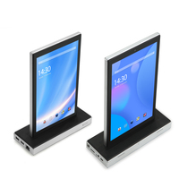 Tablet Kios Desktop Bisnis Layar Ganda Baru 10.1 Inci Android 13 untuk Terminal Pemesanan Mandiri Restoran dengan RJ45