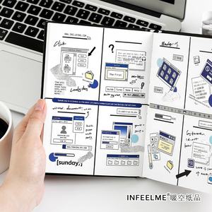 Étiquette de dessin animé Institut de recherche série papier synthétique autocollants auto-adhésifs décoration de planificateur Instagram de style coréen - Product Image 4