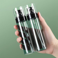 Ensemble de flacons pulvérisateurs PETG 120 ml gris avec pompe, mini vaporisateur pour parfum, cosmétiques, lotion, hydratant, sérum, soins de la peau, eau