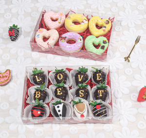 Rõ Ràng Nhựa Sô Cô La Hộp 12Pcs <span class=keywords><strong>Macaron</strong></span> Cookie Bánh Cho Giáng Sinh Valentine Của Mẹ Ngày Cho Thực Phẩm Khoai Tây Chiên Thực Phẩm Đóng Hộp - Product Image 5