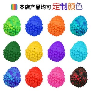 Rubber Pine Cone Dog Toy Sound Making Durable <b>Bite</b> Resistant Pet Squeak Toy For Dogs - Product Image 3