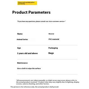 Juego de juguetes de dinosaurio de plástico pintado a mano, modelo de simulación transfronterizo para <span class=keywords><strong>niños</strong></span>, enseñanza cognitiva de animales salvajes congelados - Product Image 3