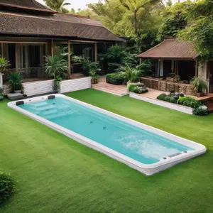 Piscina de Hidromasaje al Aire Libre de 7 m de Longitud, <span class=keywords><strong>Tipo</strong></span> Jardín, con Sistema de Filtración - Product Image 1
