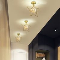 Orridor Plafonniers en fer LED simples et modernes Style nordique de luxe créatif pour vestiaire balcon-Design contemporain