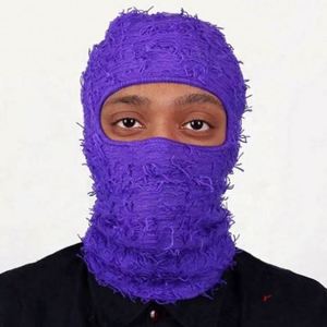 Knitted Camouflage Single Hole <b>Head</b> <b>Cover</b> Personalized Fashionable Wool Hat for Winter - Product Image 6