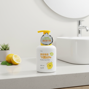 Mongmong Lemon Scented Bubble Soap 400ml Hand Wash Product <b>Model</b> Daiso1498 - Product Image 3