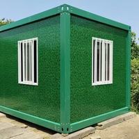 Maison conteneur préfabriquée en acier ignifuge et résistante à la chaleur de 20 pieds pour salle de bain, utilisation résidentielle temporaire en kit