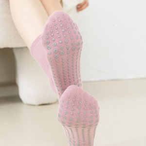 Calcetines <span class=keywords><strong>de</strong></span> Pilates CMAX OEM con Agarre para Mujer, Calcetines Antideslizantes <span class=keywords><strong>de</strong></span> Algodón para Yoga, Hospital, Barre, Hogar, Uso Diario, Regalos - Product Image 5