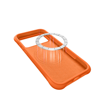 Coque de téléphone magnétique en silicone liquide à effet vague d'eau pour iPhone 17 Pro Max, étui en silicone pour iPhone 16 15 Pro Max