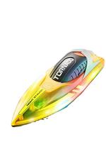Bateau télécommandé électrique étanche pour enfants, prêt à l'emploi, avec moteur brushless, télécommande 2.4G, portée de 60M, niveau expert, câble USB inclus