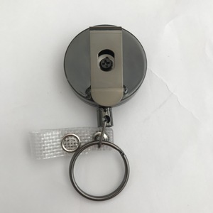 En gros, Porte-badge rétractable robuste en fil métallique de 4 cm avec sangle et porte-carte de visite à ressort, pour outils de randonnée - Product Image 5