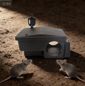 Piège à souris moyen en plastique avec boîte à appât durable 22x18x9.5cm - Product Image 1