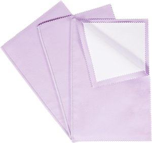 Custom OEM Jewelry Cleaning 4 Layer Sterling 925 <strong>Silver</strong> <strong>Polishing</strong> <strong>Cloth</strong> Purple for Jewelry with Logo Model JX-SPC-401 Wholesale - Product Image 1