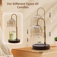 Meilleure vente : Lampe de table en bois de bambou avec diffuseur d'arômes, réglable en hauteur, avec minuterie et variateur d'intensité, diffuseur de flamme invisible pour salon