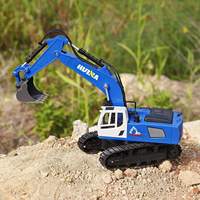 Pelle radiocommandée avec télécommande, tracteur de construction, transmetteur 2.4G, véhicule de construction, jouets pelleteuse