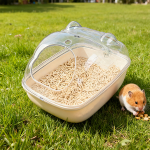 Baignoire pour petits animaux, boîte de bain de <span class=keywords><strong>sable</strong></span> pour hamster, salle de bain pour animaux avec <span class=keywords><strong>sable</strong></span> de bain et accessoires de pelle, souris, hérisson, lemming, gerbilles - Product Image 3