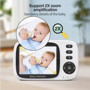 Caméra de <span class=keywords><strong>surveillance</strong></span> pour bébé de 3,2 pouces, best-seller, sans fil, minuterie d'alimentation, température, vidéo, caméra pour bébé, moniteur vidéo pour bébé ECO - Product Image 6