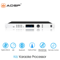 Procesador de Efectos de Audio Multifuncional DSP de 4 Canales con Control Remoto, Clase D para Automóvil, con Pantalla USB Óptica