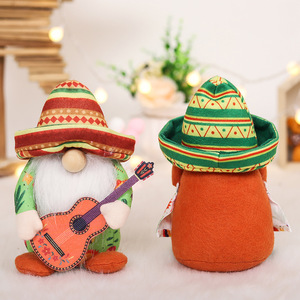 Adornos de Peluche de Gnomos para Fiesta, Tomte del Cinco de Mayo para Mesa de Taco Tuesday Mexicana, Gnomos Elfos Escandinavos para Bandeja Escalonada - Product Image 3