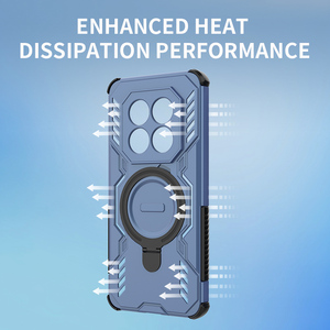 Étui de téléphone avec support de charge sans fil en métal, design luxueux, coque arrière antichoc pour Redmi Note 15 <span class=keywords><strong>Pro</strong></span> - Product Image 5