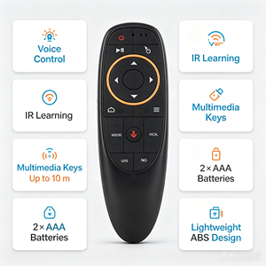 G10S 2.4G Wireless Air Mouse Voice <span class=keywords><strong>Remote</strong></span> dengan Giroskop untuk Android TV Box, Smart TV, Windows PC, <span class=keywords><strong>Laptop</strong></span> - Product Image 4