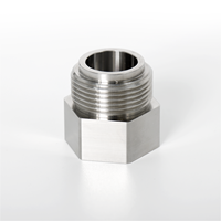 Raccord de tuyauterie fileté usiné CNC par électroérosion à fil, résistant à haute pression, étanche, pour pipeline industriel de fluides, raccord droit