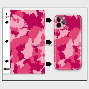 Vernice del fumetto camouflage smart phone copertura completa carta da parati riutilizzabile decalcomania del vinile 3D stampa adesivi in fibra di carbonio <span class=keywords><strong>per</strong></span> i telefoni - Product Image 1