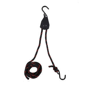 Câble d'arrimage <span class=keywords><strong>à</strong></span> <span class=keywords><strong>cliquet</strong></span> réglable de 3/8 pouce et 2,4 m, robuste, <span class=keywords><strong>avec</strong></span> corde en polypropylène, crochets en acier de 250 lb - Product Image 1