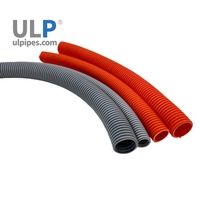 Conduit ondulé en PVC/UPVC gris orange AS/NZS 2053, résistant au feu, flexible, robuste, pour applications électriques, 20 mm, 25 mm, 32 mm