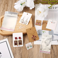 Tarjeta de Cartón para Aretes con Logo Personalizado, Empaque de Joyería, Soporte de Exhibición de Papel para Tu Marca