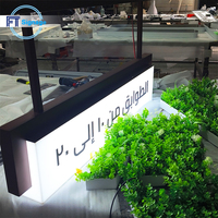 Boîte à lumière LED thermoformée pour extérieur, enseigne en acrylique étanche, boîte à lumière avec logo 3D personnalisé, signalétique durable résistante aux UV pour la vente au détail