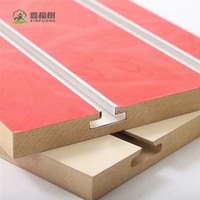 Panneau rainuré Jiangsu moderne E2 2-18mm, résistant à l'eau, grain de bois vert, panneau MDF mélaminé pour meubles