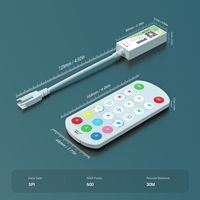 SP668E Ws2811 WS2812B RGB LED 컨트롤러 APP 2.4G RF 리모컨 RGBIC 음악 DIY 다이내믹 효과 라이트 스트립 DC 5-24V