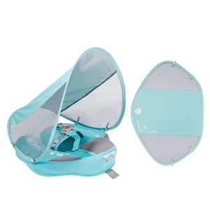 Mambobaby không <span class=keywords><strong>Inflatable</strong></span> bé ngực nổi lưu trữ tùy chọn gấp tán màu xanh và màu hồng Sun Shade Sun bảo vệ - Product Image 4
