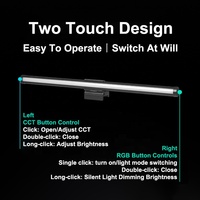 Lampe Moniteur RVBIC Intelligente Courbée pour Écran PC, Alimentée par USB, Style Moderne, Matériau ABS, Idéale pour Chambre, Gaming et Éclairage
