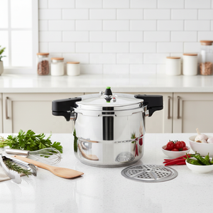 Casserole à pression indienne multifonctionnelle antiadhésive de 16 L, compatible avec les cuisinières à induction - Product Image 2