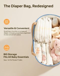 Grand panier de rangement en corde de coton Rectangle <span class=keywords><strong>pour</strong></span> nouveau-né Essentials Baby Shower List - Product Image 4