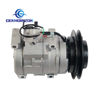 Компрессор кондиционера для фронтального погрузчика 46C0752 HFC 134A R134a, с одним шкивом, запчасти для компрессора кондиционера