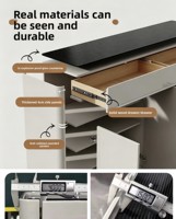 Meuble de rangement à chaussures en bois moderne - Design en bois massif durable, écologique, grande capacité, pour entrée/salon