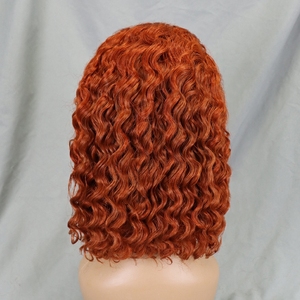 Perruque Bob à Ondulations Profondes, Densité 200%, <span class=keywords><strong>Cheveux</strong></span> Humains Brésiliens Vierges 13x4 pour Perruques Lace Front avec Nœuds Blanchis pour Femmes Noires - Product Image 4