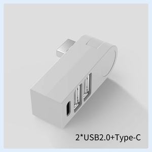 Mini <span class=keywords><strong>3</strong></span>-poort Usb-Hub-Splitter 2.0 Dockstation 270 Graden Roterend Type-C Gericht Gemak Veelzijdigheid Voorraad Beschikbaar - Product Image 6