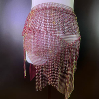 Nouvelle Chaîne de Taille Multicouche Scintillante en Strass et Paillettes, Écharpe de Hanches pour Femme, Idéale pour la Danse du Ventre et les Spectacles en Boîte de Nuit