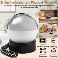 Esfera de Cristal 3D Personalizada, Esfera de Cristal Digital para Grabar Recuerdos, Esfera de Cristal Mágica para Regalos, Suministro de Fábrica