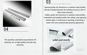 Tissu ignifuge en fibre de carbone et fibre de verre, rideau barrière portable anti-fumée - Product Image 3