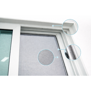 Ventana corredera Hoffen Plus uPVC 100x110 con marco blanco y mosquitera, insonorizada e impermeable, procedente de Tailandia. - Product Image 3